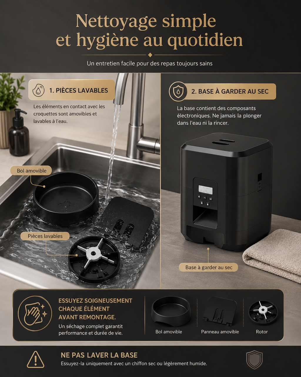 Distributeur Automatique de Croquettes | Chat & Chien — Programmable, Dosage Précis, Version WiFi Disponible