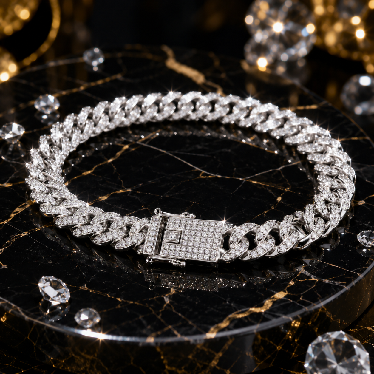 Collier Bijou Strass pour Chat & Chien – Chaîne Luxe | Or & Argent | 20 à 45 cm