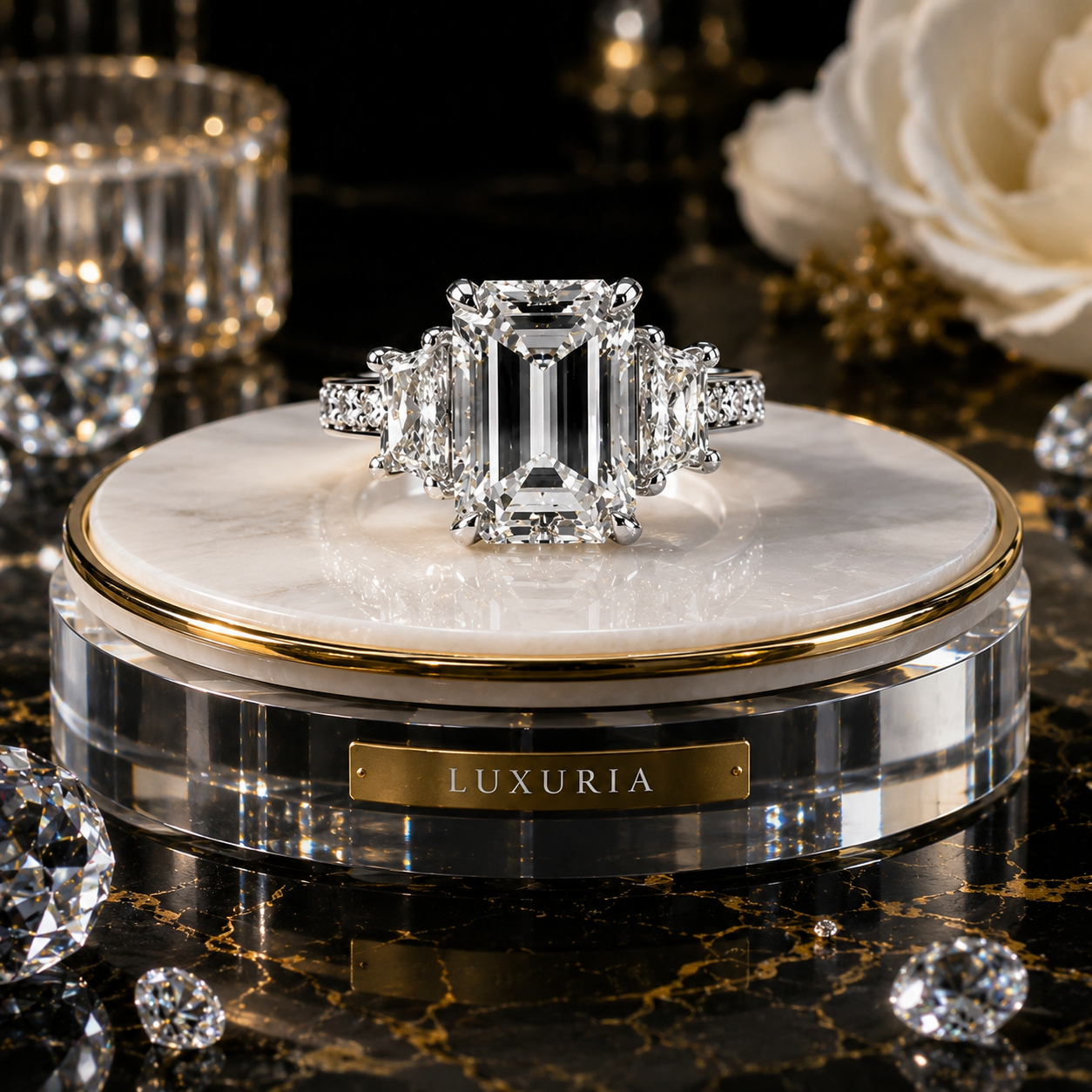 Bague de Mariée Cristal — Alliance Femme Style Moderne, Éclat Brillant & Élégance Nuptiale