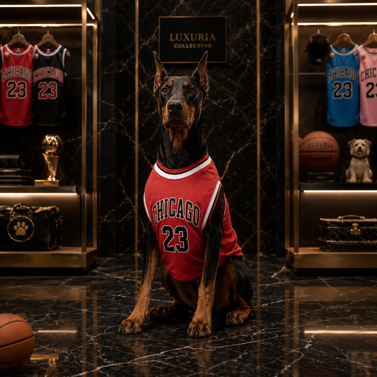 Maillot de Basket pour Chien & Chat – Débardeur Sport Respirant | Noir, Rouge, Rose, Bleu | XS à XXL