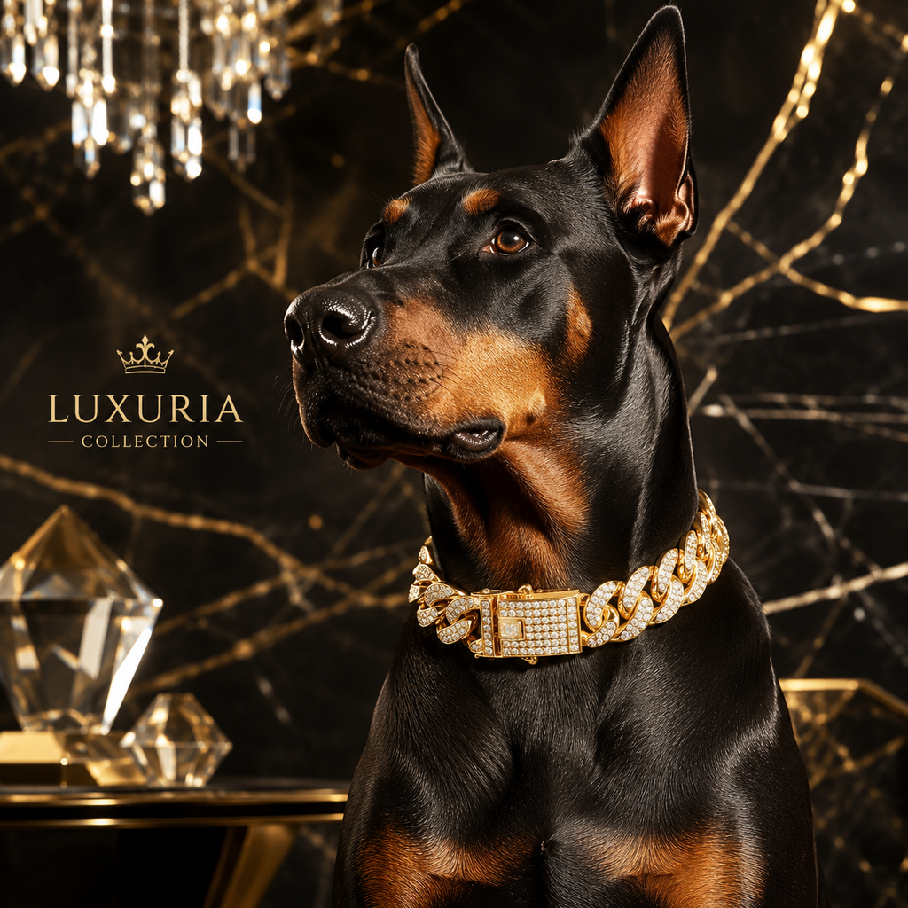 Collier Bijou Strass pour Chat & Chien – Chaîne Luxe | Or & Argent | 20 à 45 cm