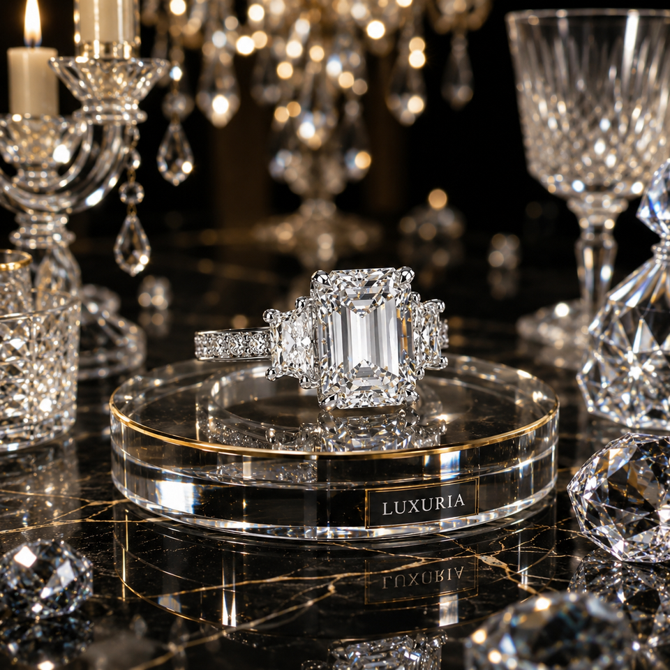 Bague de Mariée Cristal — Alliance Femme Style Moderne, Éclat Brillant & Élégance Nuptiale