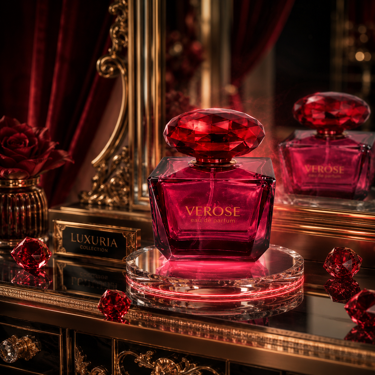 Verose Cristal Noir – Eau de Parfum Florale Longue Durée pour Femme | 100 ml
