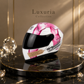 Casque Décoratif pour Chat & Petit Chien – Motif Papillon Rose | Taille S | ABS Résistant