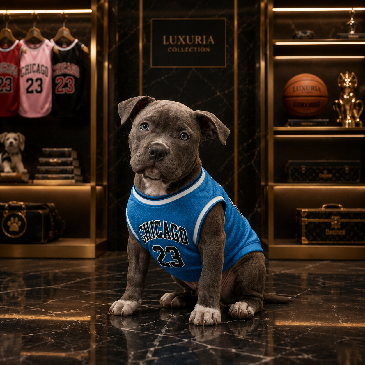 Maillot de Basket pour Chien & Chat – Débardeur Sport Respirant | Noir, Rouge, Rose, Bleu | XS à XXL