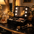 Trousse de Maquillage Lumineuse — Valise Beauté avec Grand Miroir LED, Compartiments Ajustables & Imperméable