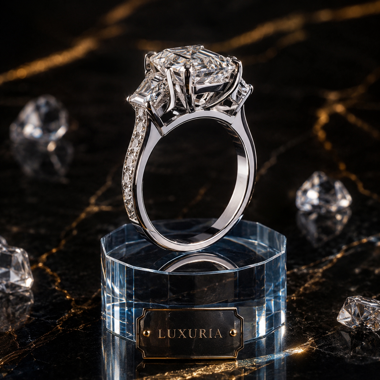 Bague de Mariée Cristal — Alliance Femme Style Moderne, Éclat Brillant & Élégance Nuptiale