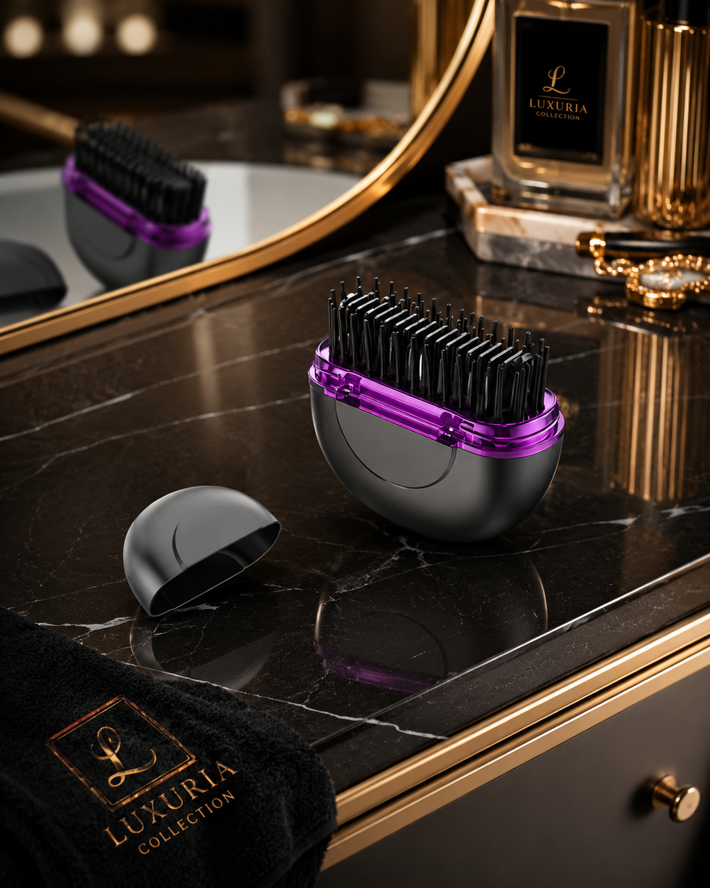 Mini Lisseur Peigne Sans Fil — Chauffage Rapide, 3 Températures, Portable & Rechargeable