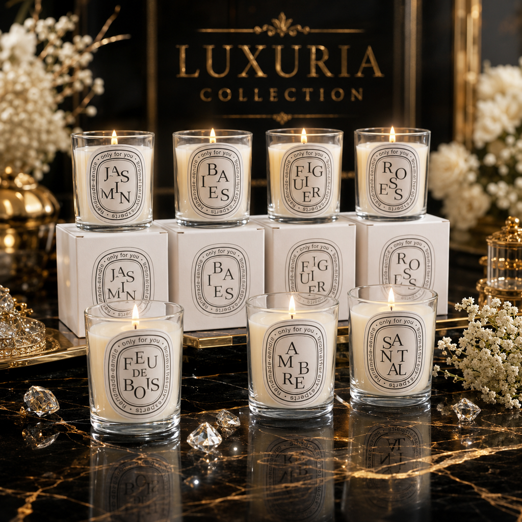Bougie Parfumée Luxe | Cire de Soja — 7 Senteurs au Choix | Déco & Cadeau