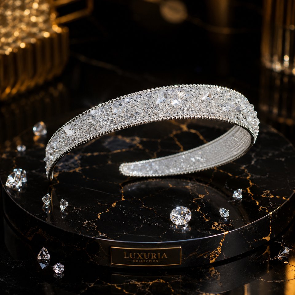 Serre-têtes Luxe Papillon & Strass —