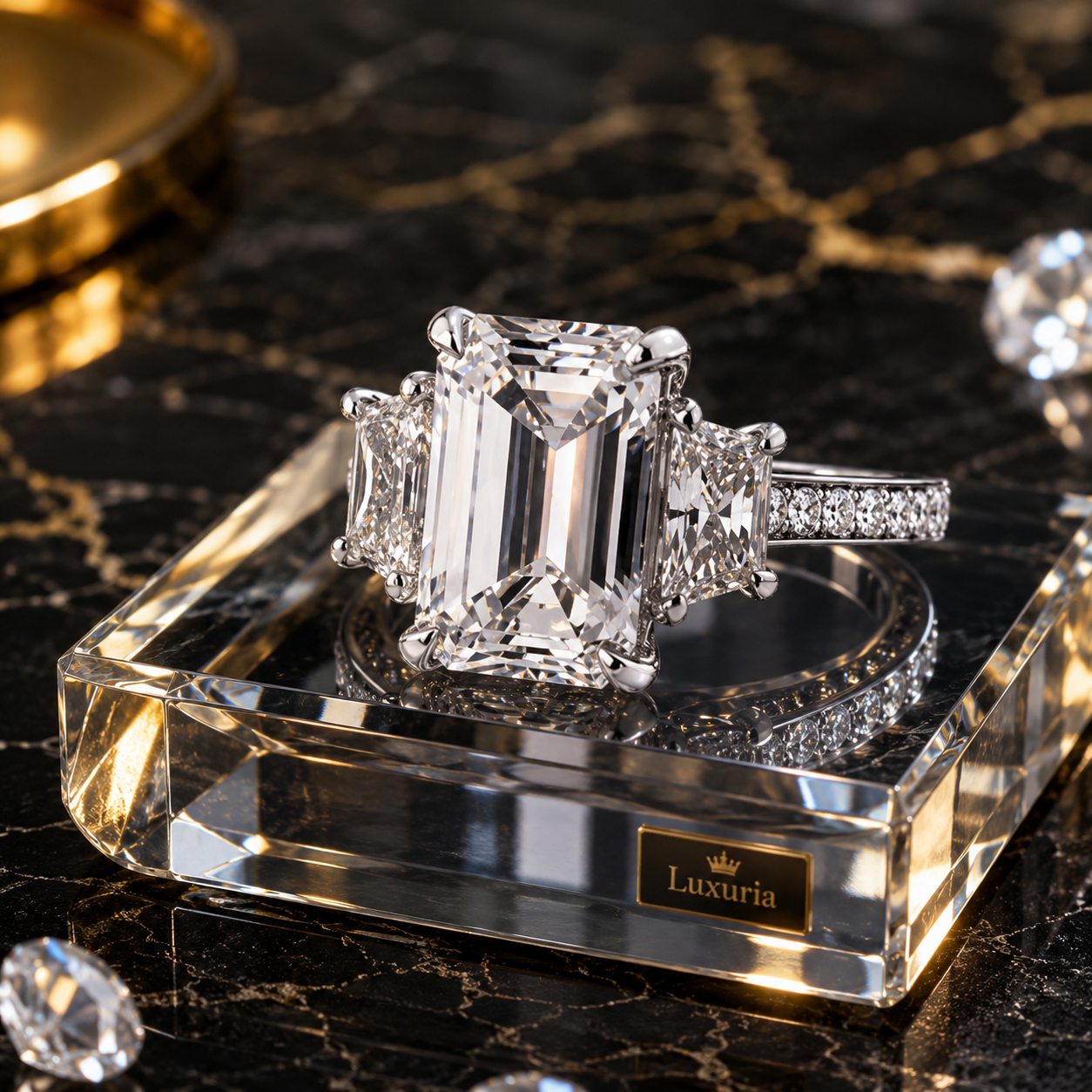 Bague de Mariée Cristal — Alliance Femme Style Moderne, Éclat Brillant & Élégance Nuptiale