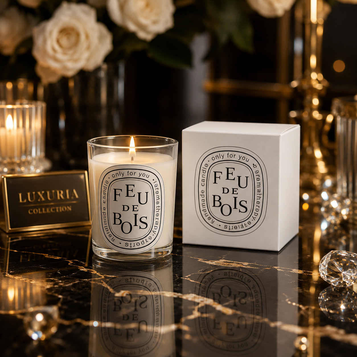 Bougie Parfumée Luxe | Cire de Soja — 7 Senteurs au Choix | Déco & Cadeau