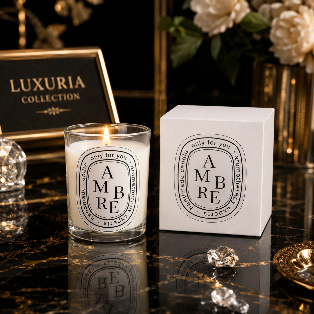 Bougie Parfumée Luxe | Cire de Soja — 7 Senteurs au Choix | Déco & Cadeau