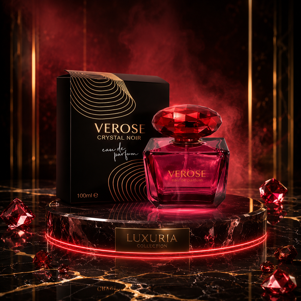 Verose Cristal Noir – Eau de Parfum Florale Longue Durée pour Femme | 100 ml