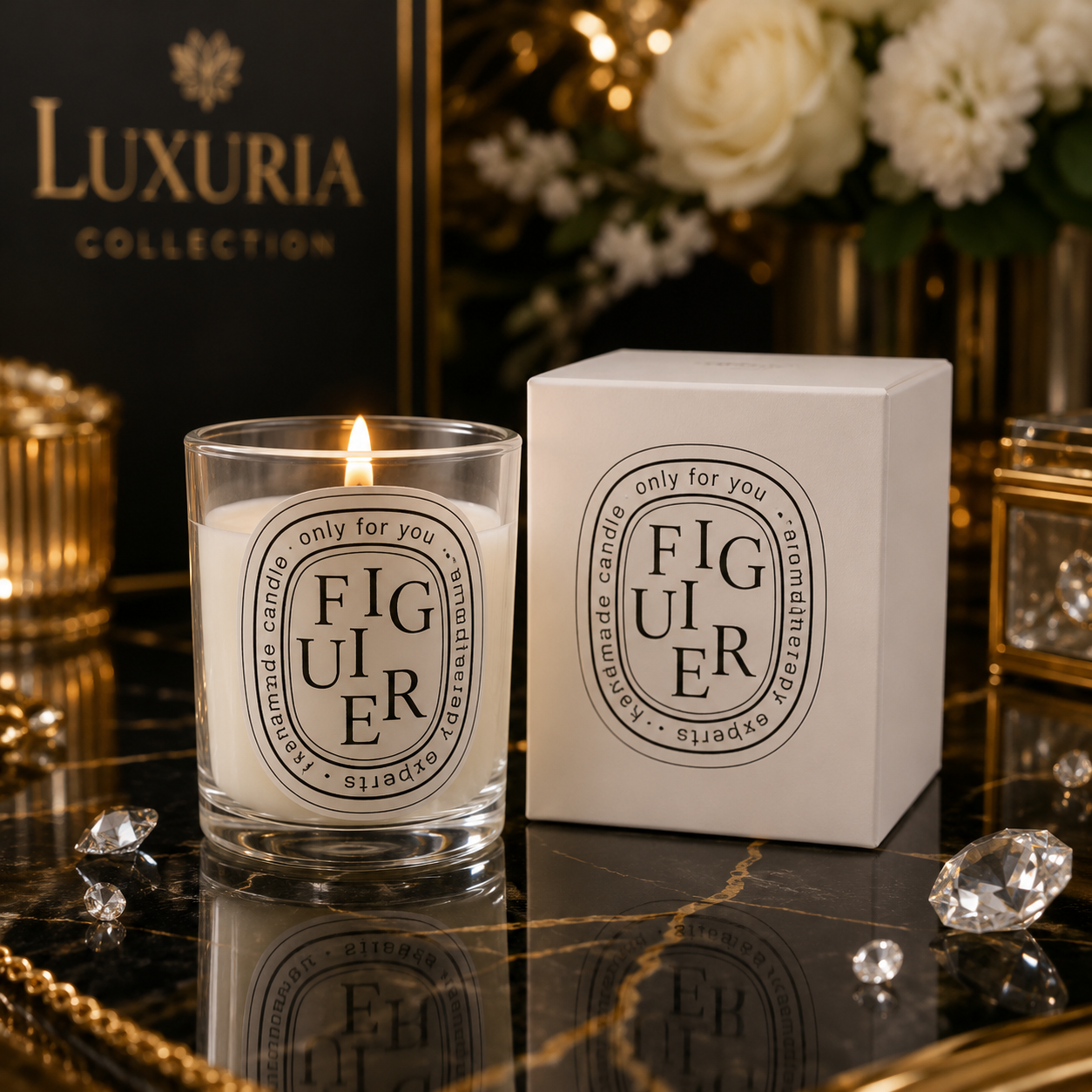 Bougie Parfumée Luxe | Cire de Soja — 7 Senteurs au Choix | Déco & Cadeau